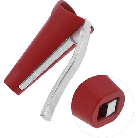 Robuster Nussknacker, Nussöffner und Nussschäler aus Aluminiumlegierung mit Zange, Haushaltsküchengerät, rot (1/5)