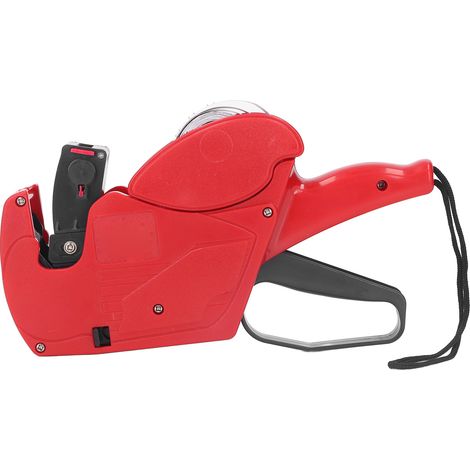 Étiqueteuse de prix portable à 8 chiffres pour magasins, usines et entrepôts (rouge) (1/5)