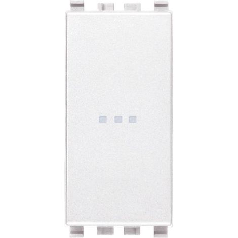Pulsante 1P NO 10A Vimar Eikon assiale bianco (1/3)