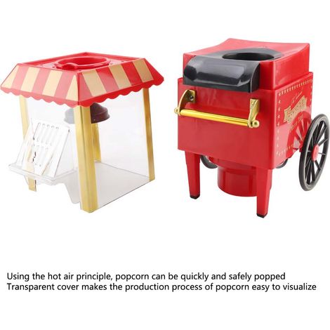 Machine à pop-corn électrique pour usage domestique, sur chariot, norme européenne 220-240 V (1/5)