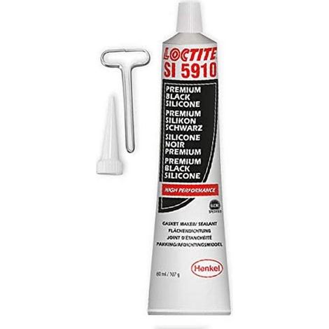 Loctite – Pâte à joint silicone noire 80 ml – Pour métal et plastique – Résiste à l'huile et à des températures de -60 °C à +200 °C – Faible odeur - TUBE 80 ML (1/2)