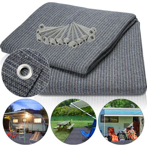Wolketon Tappeto per tenda 300x600 cm HDPE PEHD Leggero per festival estivi
