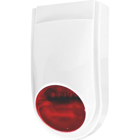 1 Außensirene, 130 dB, rote LED-Leuchte, kompatibel mit dem W2a- und W1-System (1/5)