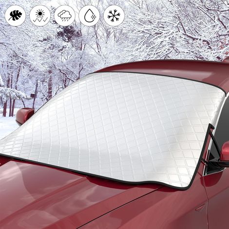 Frontscheibenabdeckung Winter Auto Windschutz Magnet Faltbar Schnee Frost EIS (1/5)