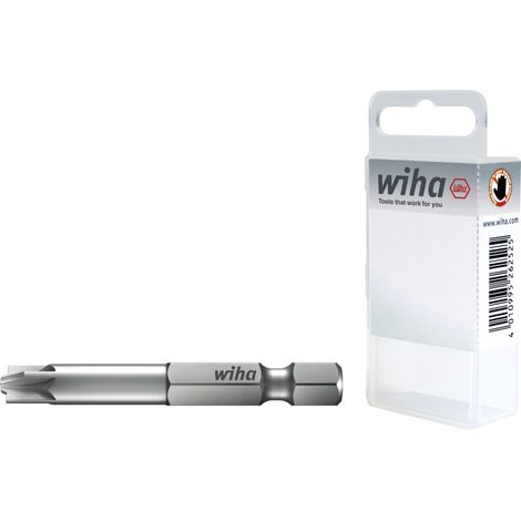 Wiha Inserto Professional 70 mm positivo-negativo/Pozidriv 1/4" E6,3 in custodia 2 pz. (36086)
