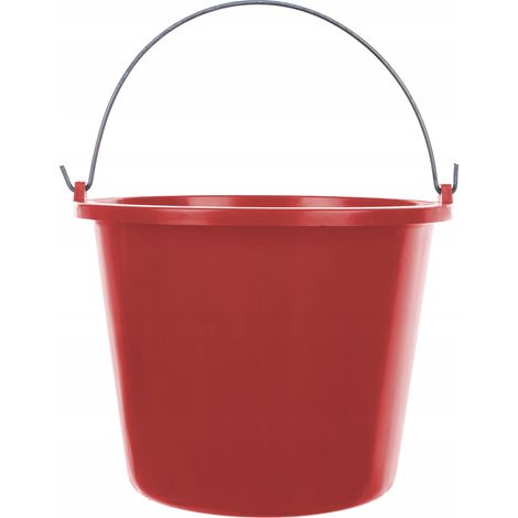5-Liter-Baueimer, rot, robust und flexibel (1/4)