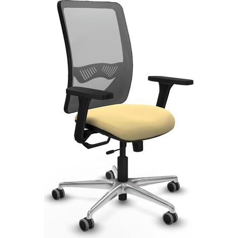 Sedia da ufficio piqueras y crespo Zulema crema similpelle rete (1/2)