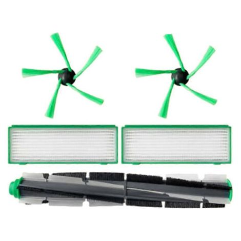NALOOKAMIC Lot de 5 accessoires pour aspirateur Vorwerk Kobold VR200 VR300 : brosse latérale rotative, filtre HEPA et accessoires ultra-résistants. (1/4)