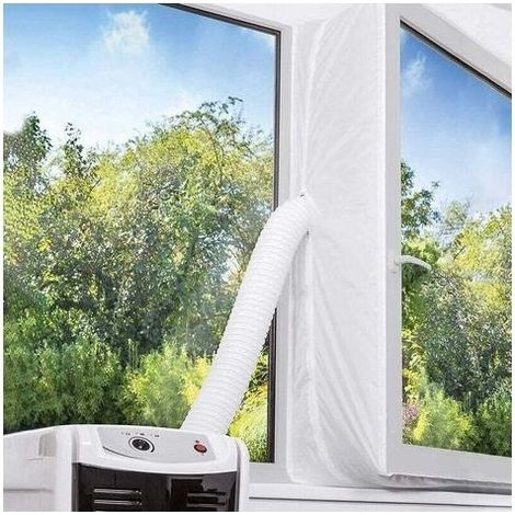 Kit Window Conditioner Mobile, Anti-Mosquitoes, waterproof, Off of air Warm, Suitable to the Windows to Battantes, Caulking Window Conditioner, 300cm, White (1/5)