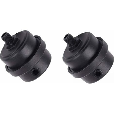 2 Pack Air Compressor Silencer Filter, Plastic Housing, Piston Silencer for Fans, Air Compressors, Boilers, etc. (1/4PT 12mm) (1/5)