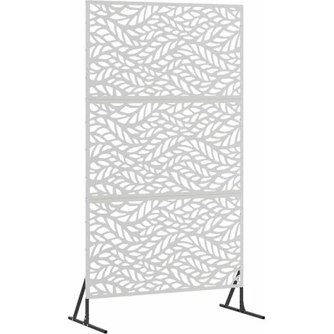 Maison Exclusive - Sichtschutz Grau 100 x 50 x 180 cm Stahl