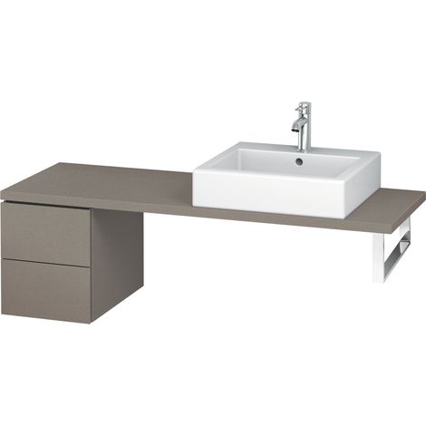 Base armadio Duravit L-Cube Base per consolle, larghezza 320 mm, profondità 477 mm, 2 cassetti, colorazione: Terra Opaco - LC582501414 (1/4)