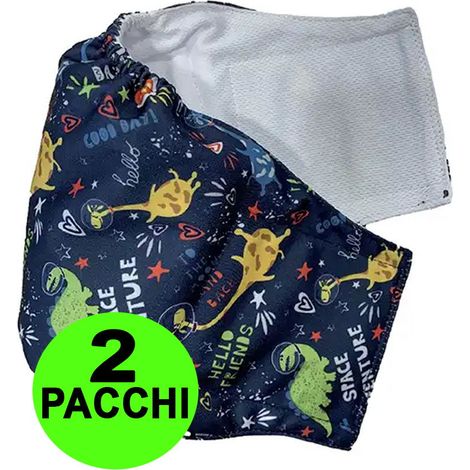 2 Fasce igieniche lavabili per cani maschi Wrappoh M 40-50 cm - 2 pacchi da 1 pezzo cad.