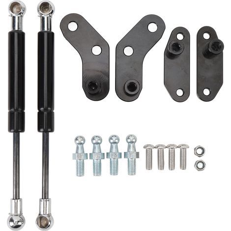 UTV door opening kit, front and rear shock absorbers, aluminum replacement parts for Maverick X3 Max, black (1/5)