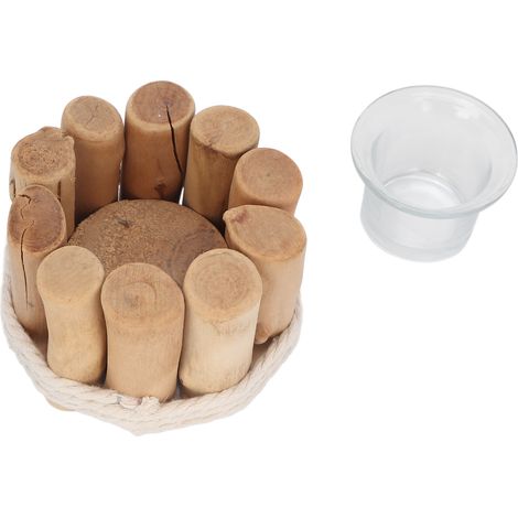 Bougeoir innovant en forme de bûche, bougeoir d'aromathérapie, bougeoir décoratif (1/5)