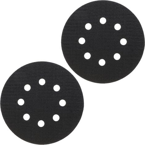 2 Stück 125 mm 8-Loch Soft Interface Pad selbstklebende Schutzscheibe für pneumatische und elektrische Schleifpad-Poliermaschine und Selbstvakuumschleifer (1/5)