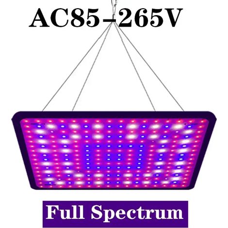 Lampes de croissance pour plantes Lampe de croissance LED à spectre complet 1000 W (spectre complet, États-Unis) avec panneau phytosanitaire, prise UE/US, AC85-265 V, pour la culture en serre ou en te (1/5)