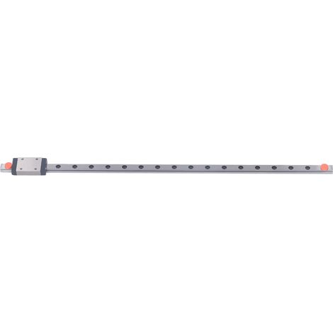 Paire de rails linéaires en acier MGN7H-300-1R avec chariot, glissière de précision pour mouvement linéaire, coulisseau robuste, 1 unité. (1/5)