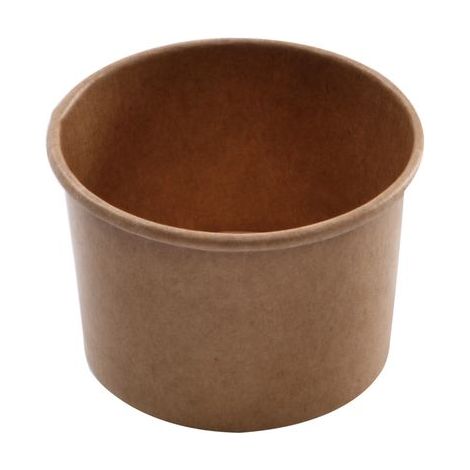 Pot à glace en carton kraft - 1000 unités - Betik