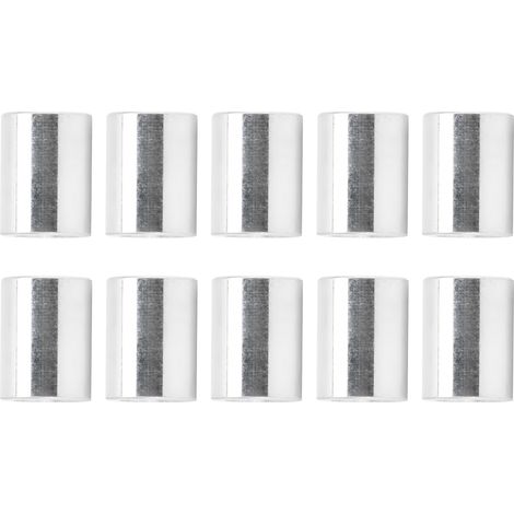 Lot de 10 entretoises rondes non filetées en alliage d'aluminium, diamètre extérieur 6 mm, longueur 6 mm (1/5)