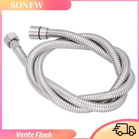 Sonew Tuyau de douche Tube de Douche en Acier Inoxydable, Argent Flexible et Résistant à la Rouille G1 / 2 quincaillerie flexible (1/5)