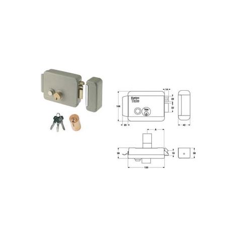 ELETTROSERRATURA PER CANCELLI CON PULSANTE SENZA TETTO 6880  mm.70 DX (Y68800701)    YALE