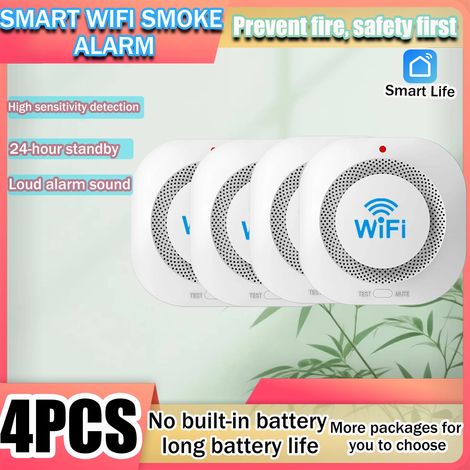 Détecteur de fumée intelligent Wi-Fi - Système de sécurité incendie (1/5)
