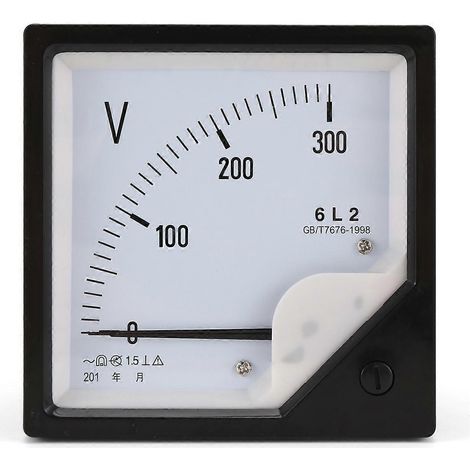 Voltmètre 6L2 AC 300V à aiguille, connecteur mécanique (1/5)