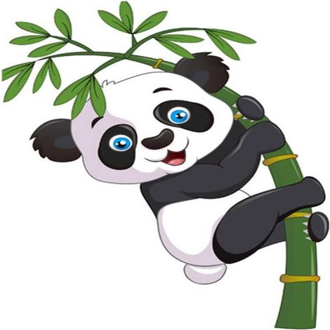 Autocollant Réutilisable - Panda Grimpeur Sur Bambou - Pour Voiture Moto Vélo Intérieur - 1 Pièce