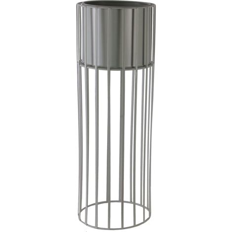 TrendLine Pflanztopf Metall Ø 20 x 58 cm weiß Übertopf