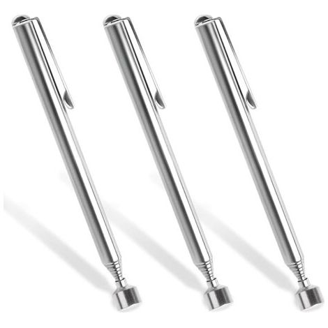 3 Pièces Barre Aimantée Extensible Barre Magnétique Aimantée Télescopique Barre Magnétique Télescopique Outil de Levage Magnétique Pick-Up Jusqu'à 64cm pour Vis écrou Clé Pièces Métalliques (1/5)