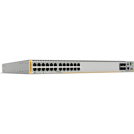 Conmutador Gigabit Ethernet apilable de capa 3 Allied Telesis x930-28GTX con 4 puertos SFP+ de 10 Gbps y 24 puertos RJ45 de 1 Gb (1/4)