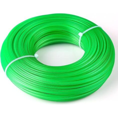 Fil Debroussailleuse 2 mm X 100 m Rond Fil Nylon pour Coupe-Bordure Bobine de Fil Debroussailleuse DIY Bobine Fil (1/5)