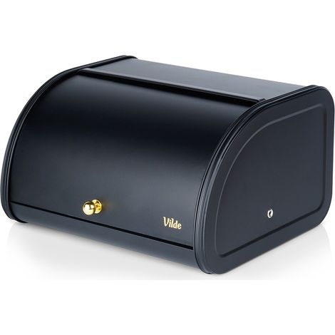Vilde Caja de pan negra de acero inoxidable hermética (1/5)