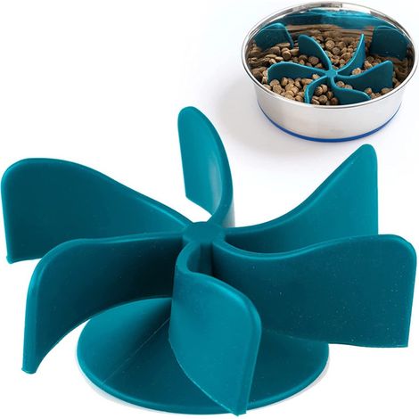 Insert Mangeoire Anti-Glouton Spirale pour Chiens et Chats - Accessoire de Gamelle pour Ralentir la Prise de Nourriture (1/5)