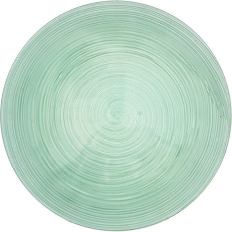 Mintgrünes rundes Tablett, Unterteller, dekoratives Tablett, Tischdekoration, 33 cm