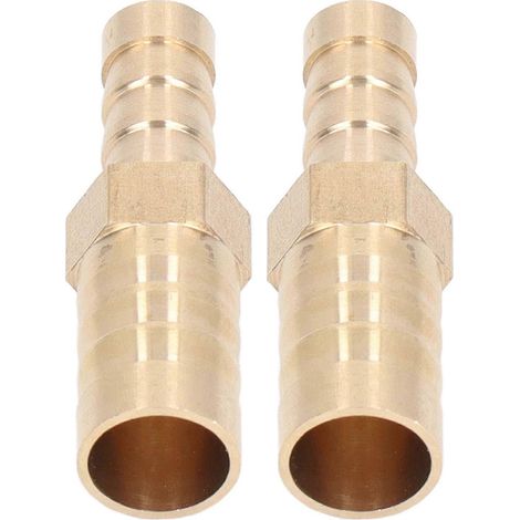 Stück Schlauchverbinder mit Widerhaken, Messing-Schlauchverbinder, Sechskant-Reduzierstück, Widerhakenverbinder 12 mm (1/2 Zoll) auf 8 m