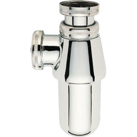 Nicoll – Sifón para lavabo regulable en altura – Latón cromado pulido – Salida de junta cónica Ø32 – Junta de agua de 50 mm (1/5)