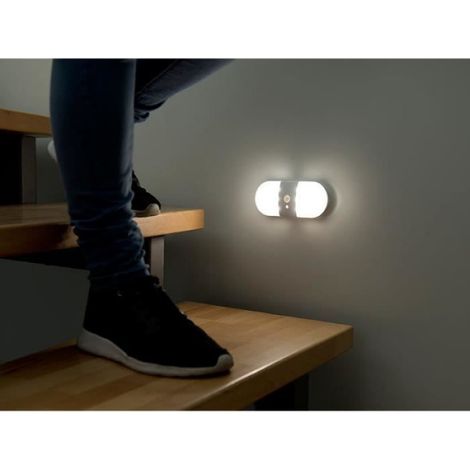 Applique murale LED - - Modèle sans fil - 80 lm - Détecteur de mouvement - IP44 (1/4)