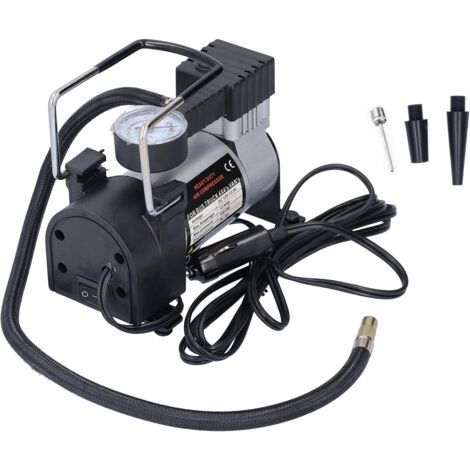 Compresseur D'air 12V 150PSI, Compresseur D'air Portatif en Métal de Pompe de Gonfleur de Compresseur D'air (1/5)