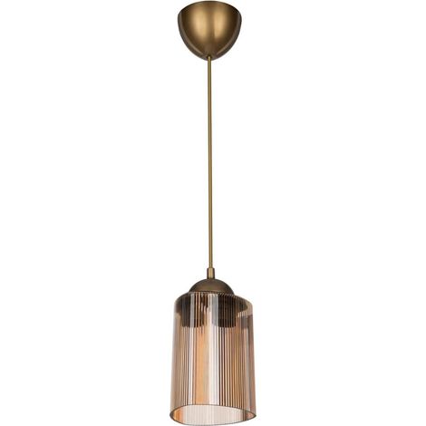 Lampada da soffitto Optical MDL3749 con paralume triangolo in plastica ambrato H70xL11 (1/3)