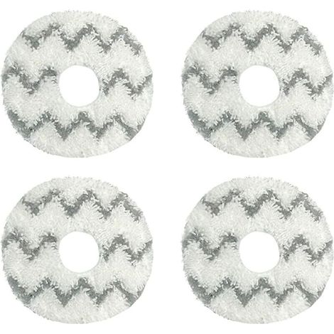 Set mit 4 Ersatzreinigungstüchern für Saugroboter, saugfähige Ersatztücher (1/4)