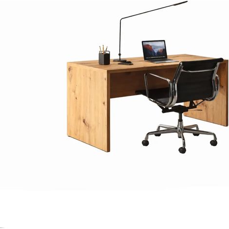 Minimalistische Schreibtisch aus Artisan-Eiche 140x68,3x74,5