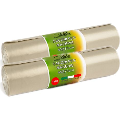 20X Sacchi per Macerie Edilizia 45x70 centimetri - Resistenti Sacchetti di Plastica per Calcinacci, Segatura, Detriti e Rifiuti Edili - Sacchi Robusti e Versatili (1/5)