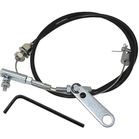 Kit de câble d'accélérateur universel de 61 cm (24 pouces) avec support de montage, compatible avec les moteurs Hot Rod, Rat Rod, SB Chevy, Edelbrock, Carter et Weber (LF). WHBYV (1/4)