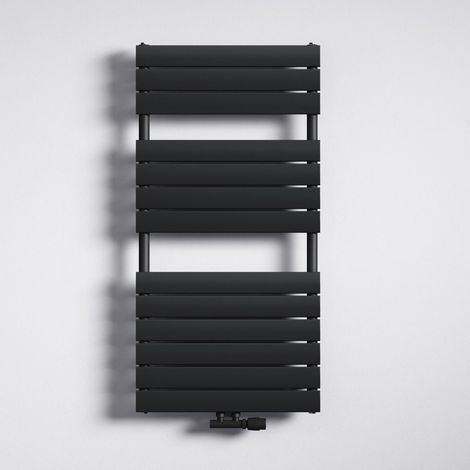 Mai & Mai Termosifone da Parete 120x60cm, Radiatore Scaldasalviette Termoarredo da Bagno Scalda Portasciugamani da Parete e Pavimento in Acciaio, Antracite (1/5)