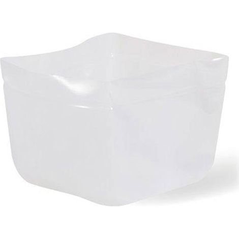 Liner silicone 38 cm x 38 cm H 30 cm Int. carré transparent - dimhaut: H 38 cm