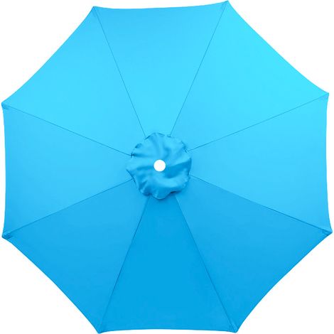 Toile de rechange pour parasol de terrasse, Lac bleu, Protection UV, Toile de parasol à 8 baleines, Imperméable (Toile de parasol seule,2,3 m) (1/5)