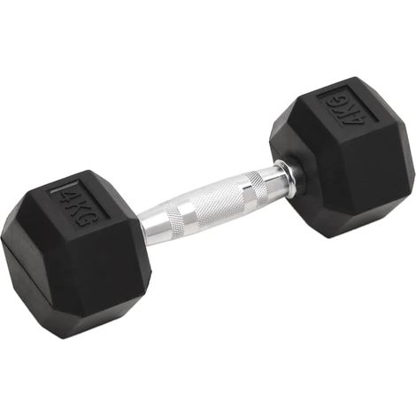 vidaXL Mancuernas 2 unidades total hierro fundido 4 kg (1/2)