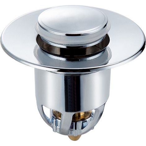 Filtro di scarico a pulsante in acciaio inox, tappo universale per lavandino, bagno, vasca da bagno, nuovo (1/5)